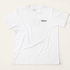 Men's Short Sleeve Tee Shirt White Flag Allegiance Legacy XXL Made in USA NEW